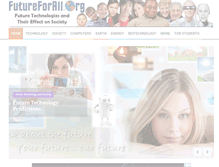 Tablet Screenshot of futureforall.org